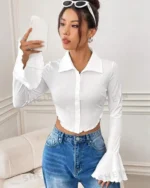 Polo Mermaid Sleeve Tops