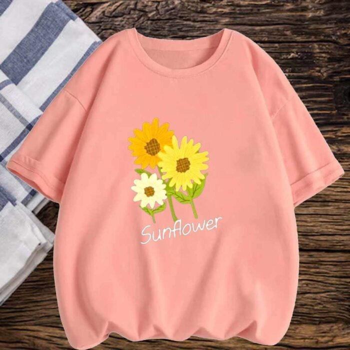 Sunflower Oversized Chic Tee for Fashionable Comfort - Image 3