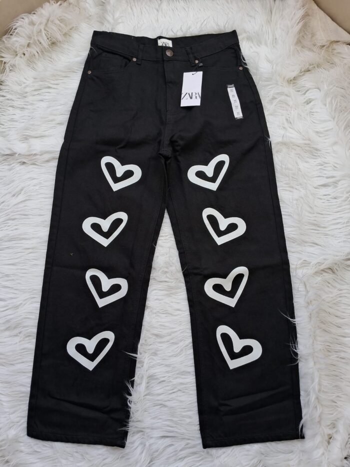 Women Teen Girl High Waist Loose Fit Straight Leg Jeans Denim - Image 3