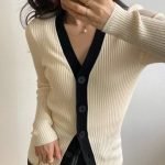 Women’s Trendy Floral Knit Cardigan Sweater