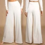 Ribbed Flare Pant