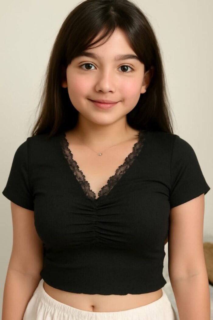 Women's Ribbed Lace-Trimmed Tops Collection - Image 4