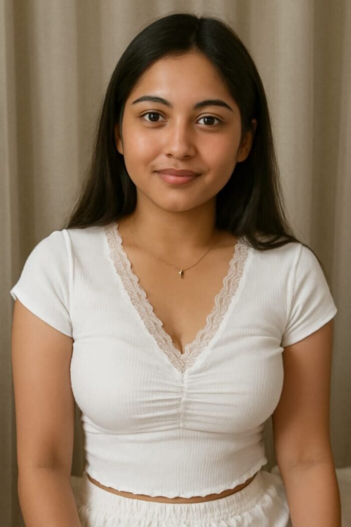 Women's Ribbed Lace-Trimmed Tops Collection - Image 2