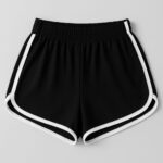 Sporty Soft Cotton Shorts – Black & Grey - Image 2