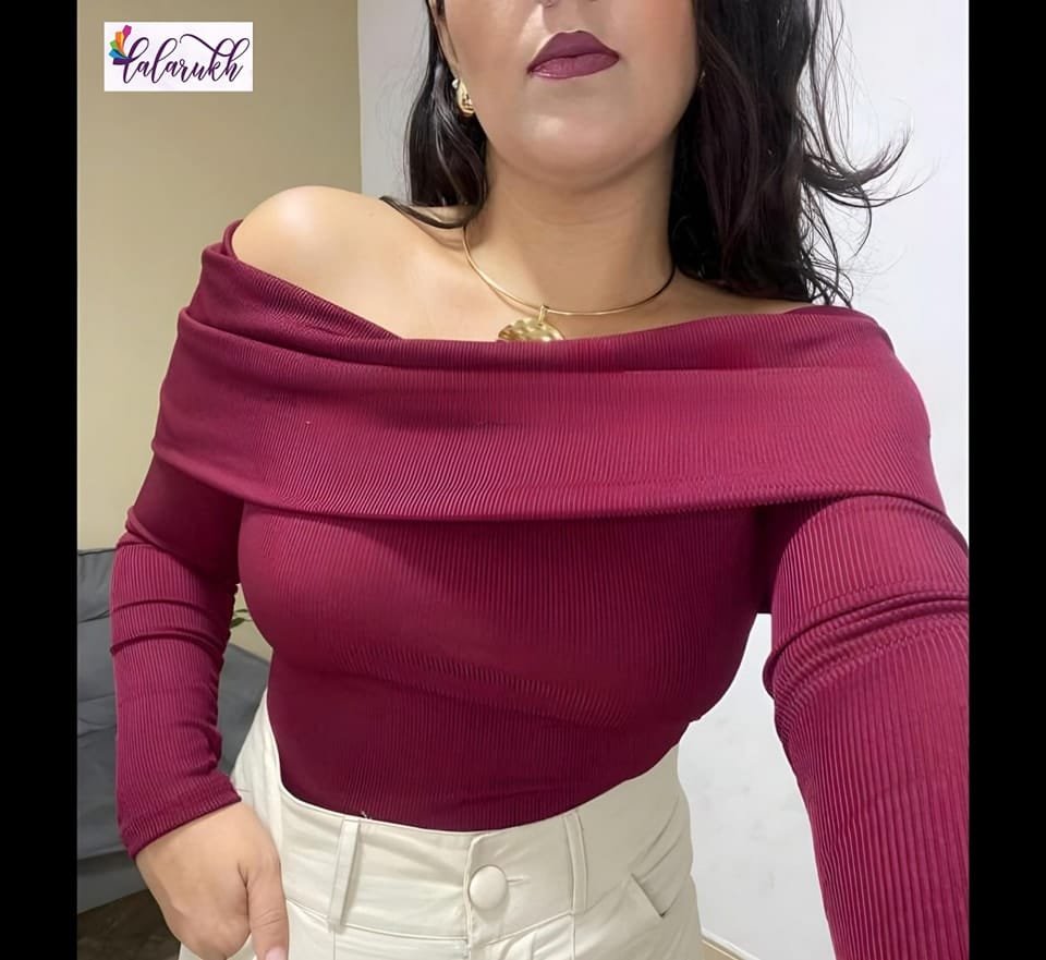 WhatsApp Image 2025-08-15 at 9.09.44 PM Elegant Ribbed Off-Shoulder Top - Image 1