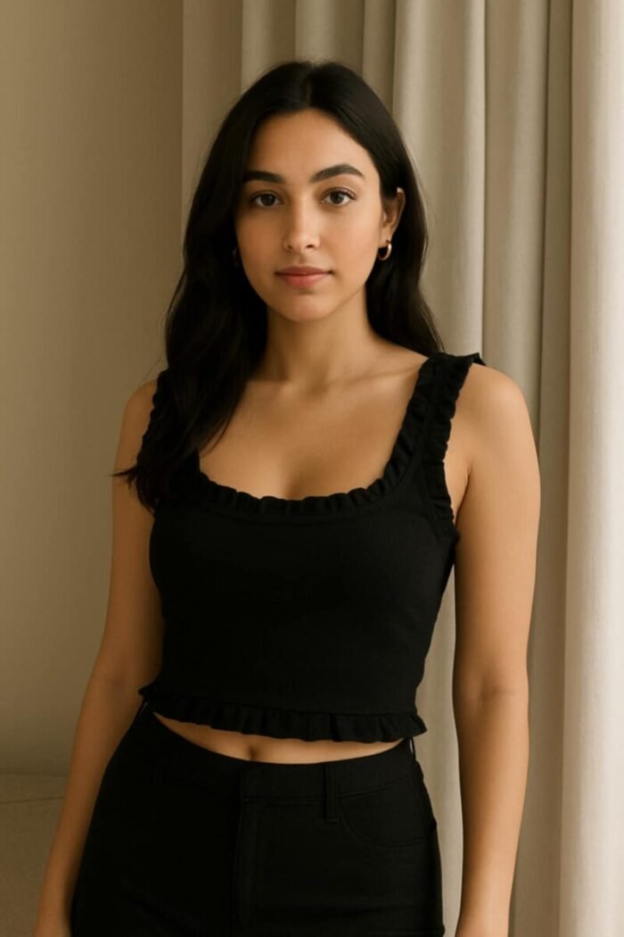 Lettuce Trim strap shoulder top - Image 2