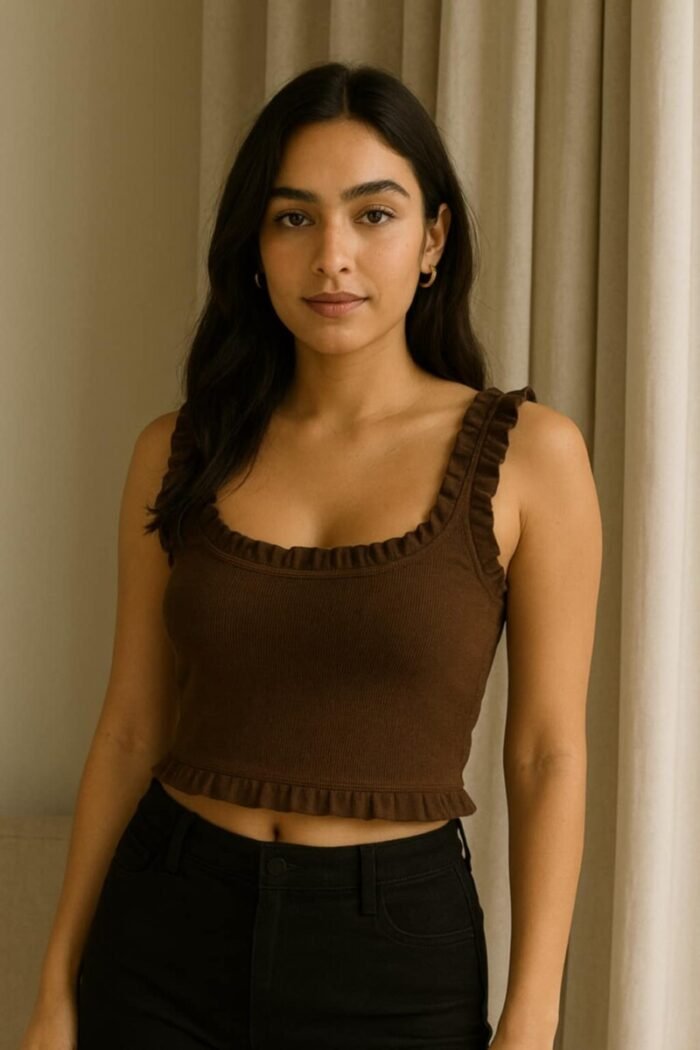 Lettuce Trim strap shoulder top - Image 3