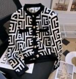 Black & White Pattern Cardigan - Image 2