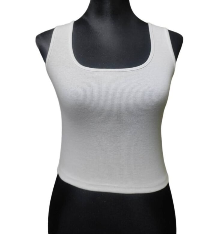 Summer Ribbed Cotton Tank Top for Women – Soft Stretch Fit - Image 8