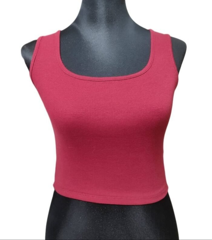 Summer Ribbed Cotton Tank Top for Women – Soft Stretch Fit - Image 4