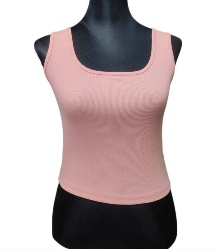 Summer Ribbed Cotton Tank Top for Women – Soft Stretch Fit - Image 3