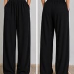 Premium Wide Leg Palazzo Pants - Classic Black
