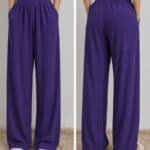 Premium Wide Leg Palazzo Pants - Royal Purple