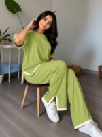 Round neck 2 pcs co-ord set - Image 5