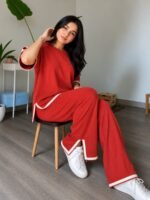 Round neck 2 pcs co-ord set - Image 8