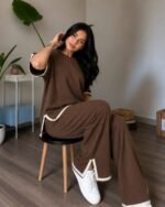 Round neck 2 pcs co-ord set - Image 11
