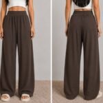 Women's Premium Wide Leg Palazzo Pants - Classic White