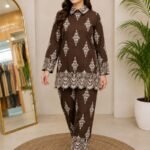 Premium Butter Silk Printed Two Piece Set