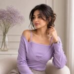 Long-Sleeve Mock Two-Piece Ribbed Knit Top