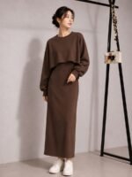 Premium Ribbed Stretchable 2-Piece Co-Ord Set bodycon - Image 7