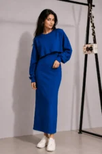 Premium Ribbed Stretchable 2-Piece Co-Ord Set bodycon - Image 3