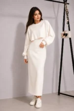 Premium Ribbed Stretchable 2-Piece Co-Ord Set bodycon